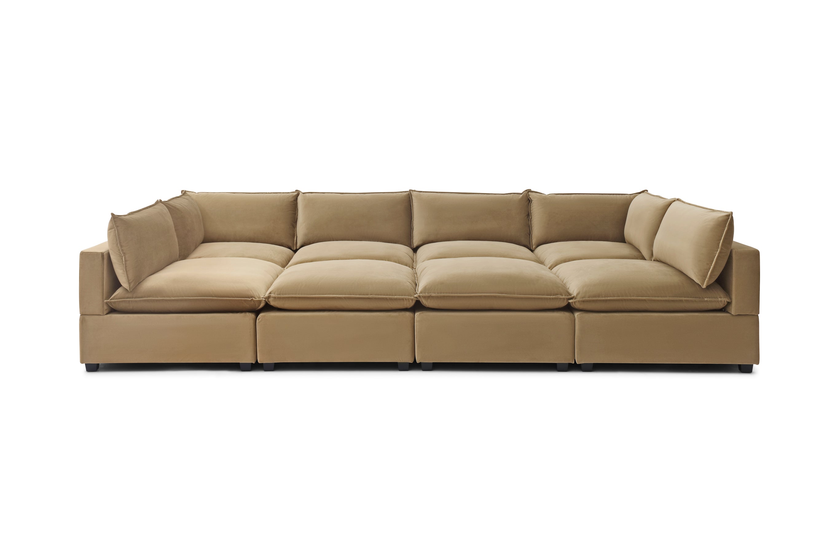 Luna Grand Pit Modular Sectional Cloud-Soft – Bellamia Collections