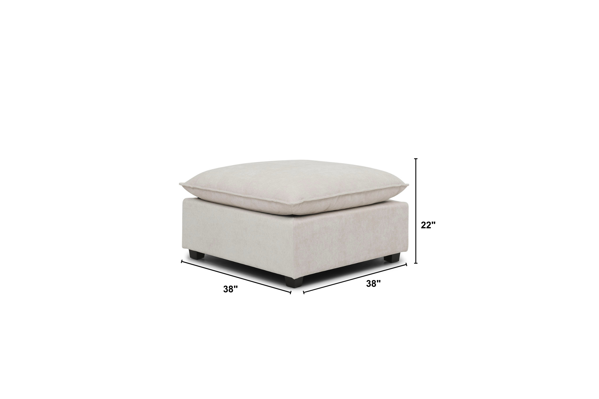 Luna Ottoman Dimensions