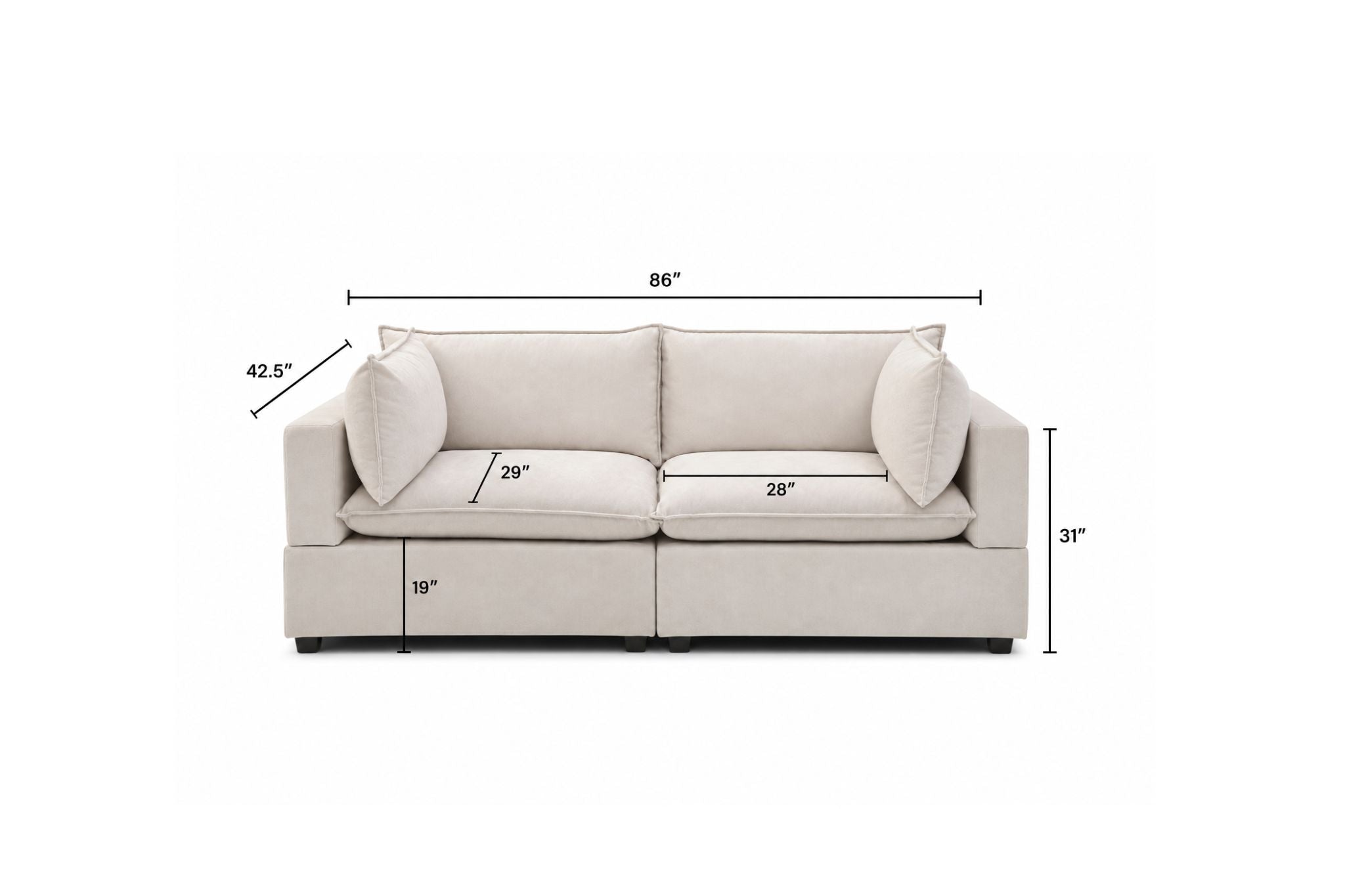 Luna Sofa 86