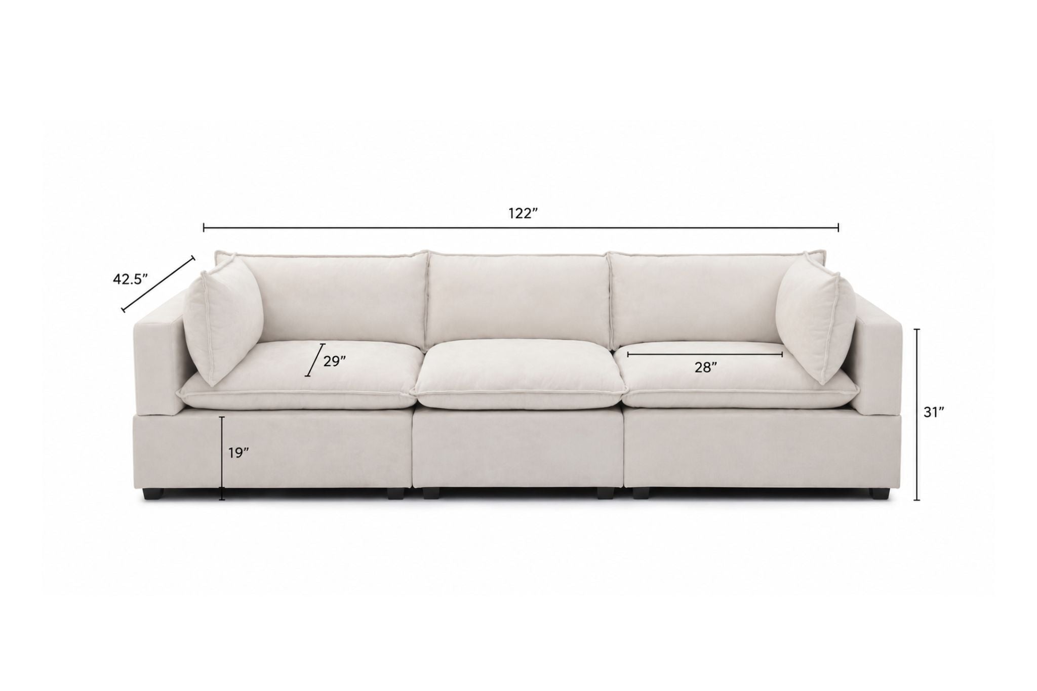 Luna Sofa 122