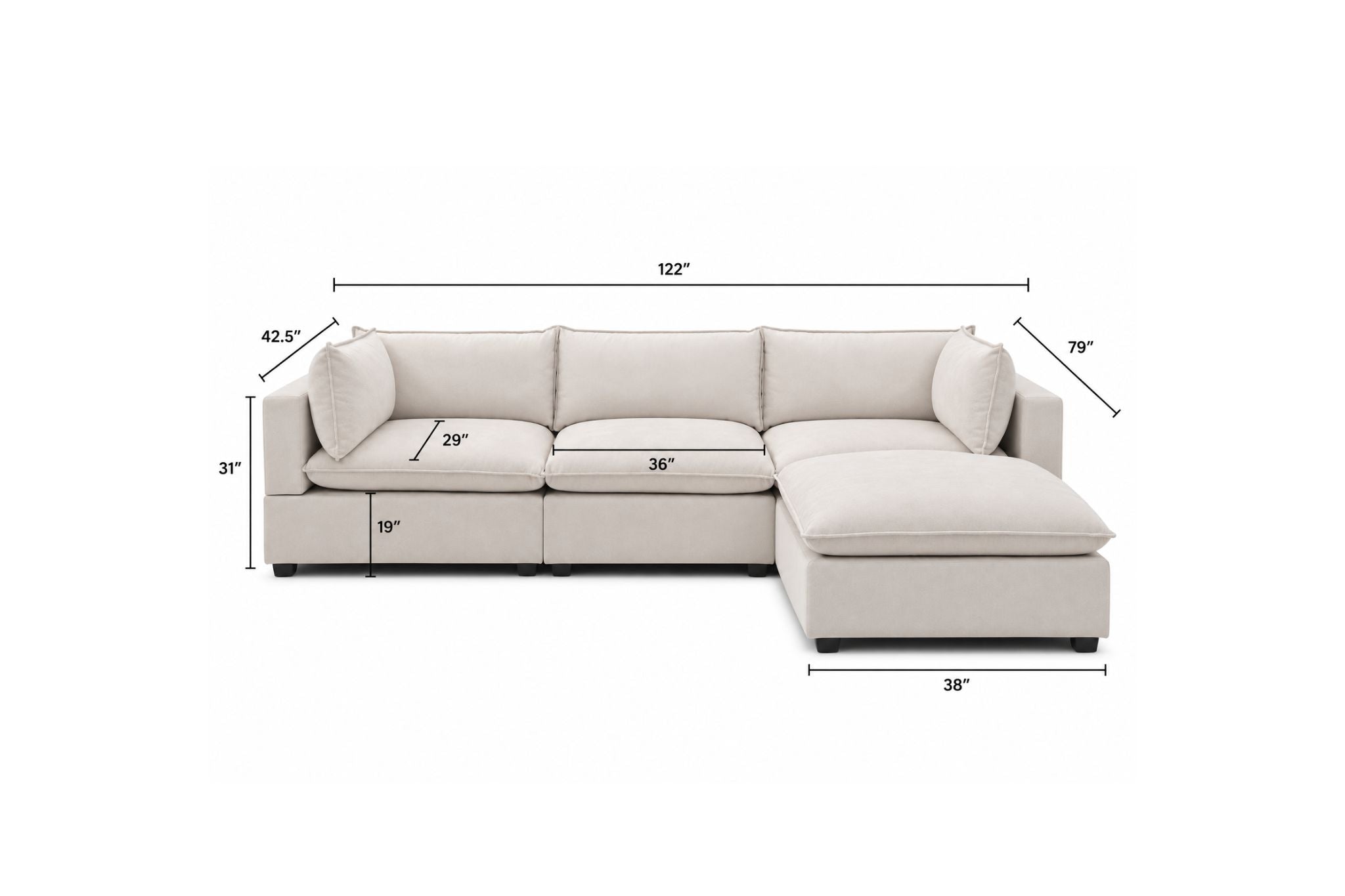 Luna Sofa 122