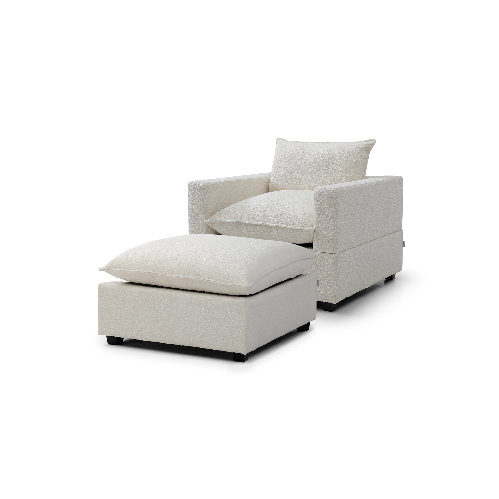 Luna Armchair + Ottoman Bundle