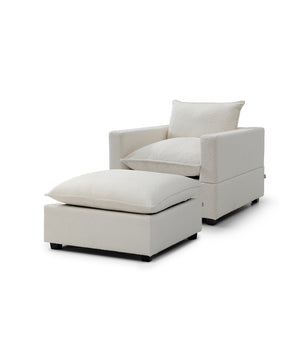 Luna Armchair + Ottoman Bundle