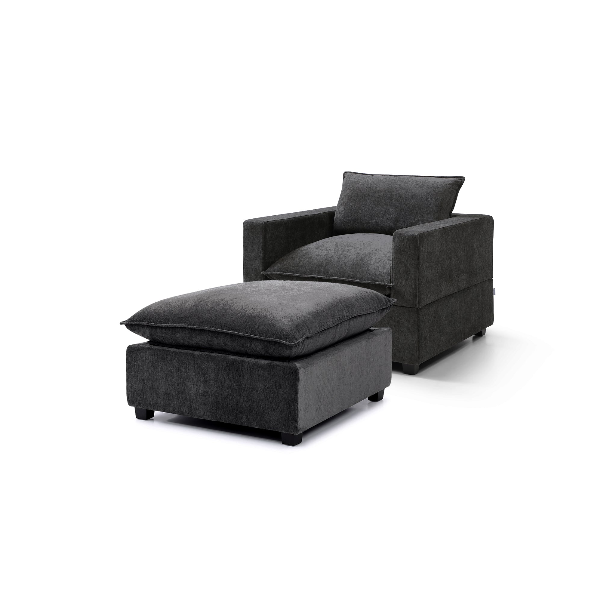 Luna Armchair + Ottoman Bundle