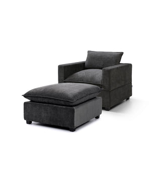 Luna Armchair + Ottoman Bundle