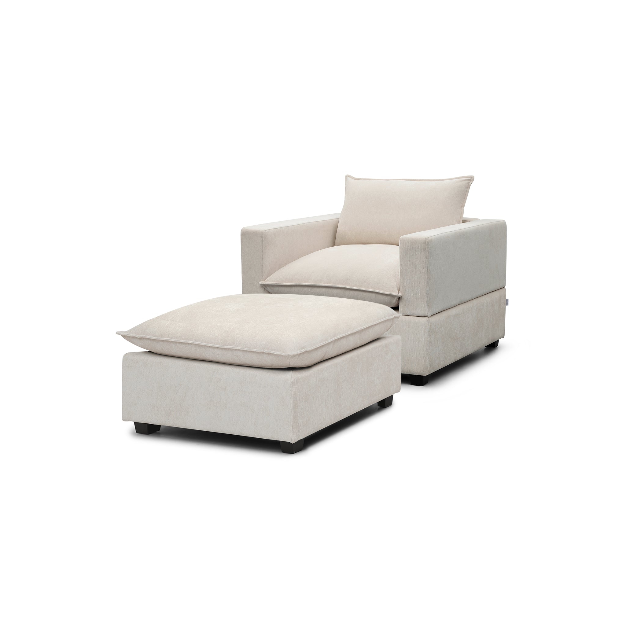 Luna Armchair + Ottoman Bundle