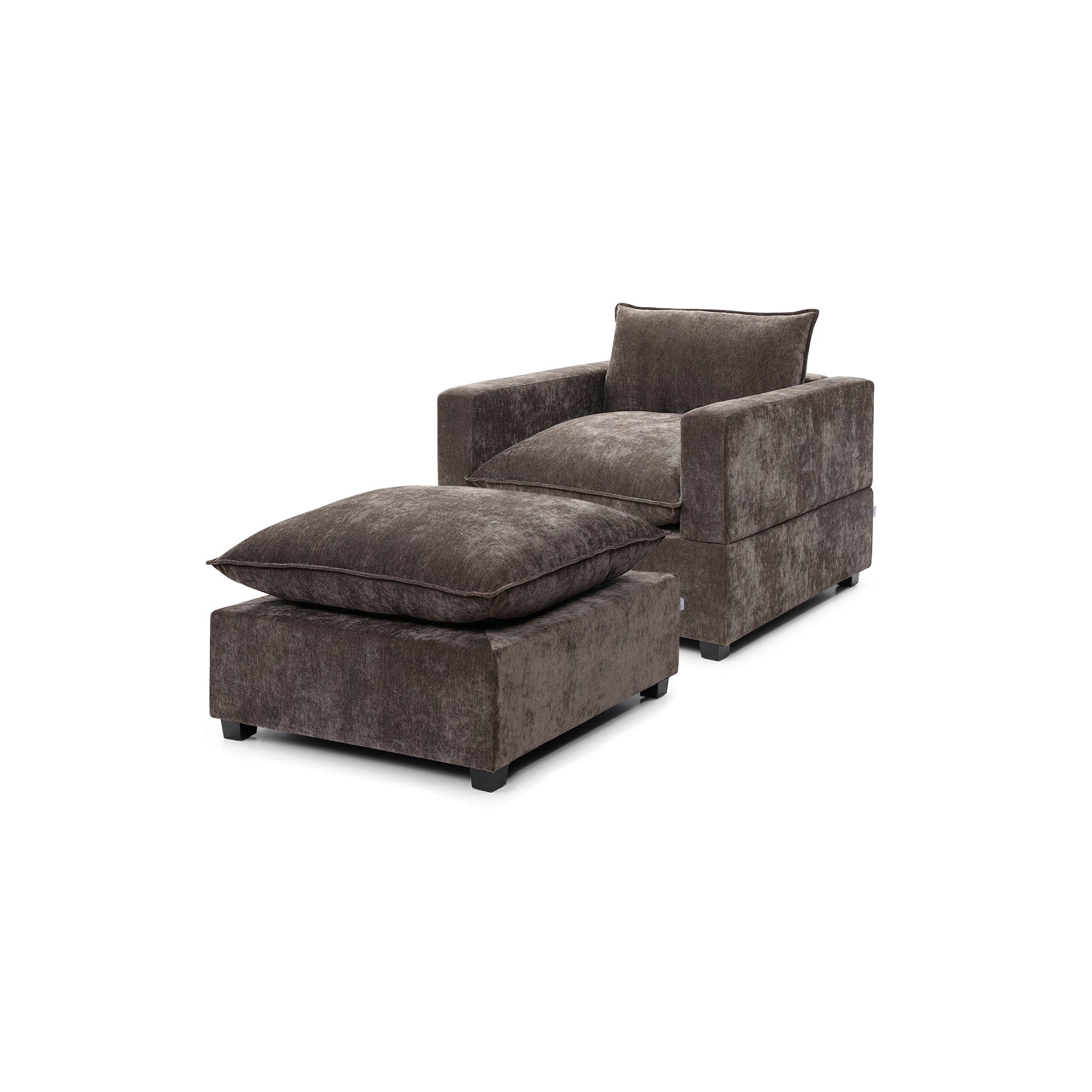 Luna Armchair + Ottoman Bundle