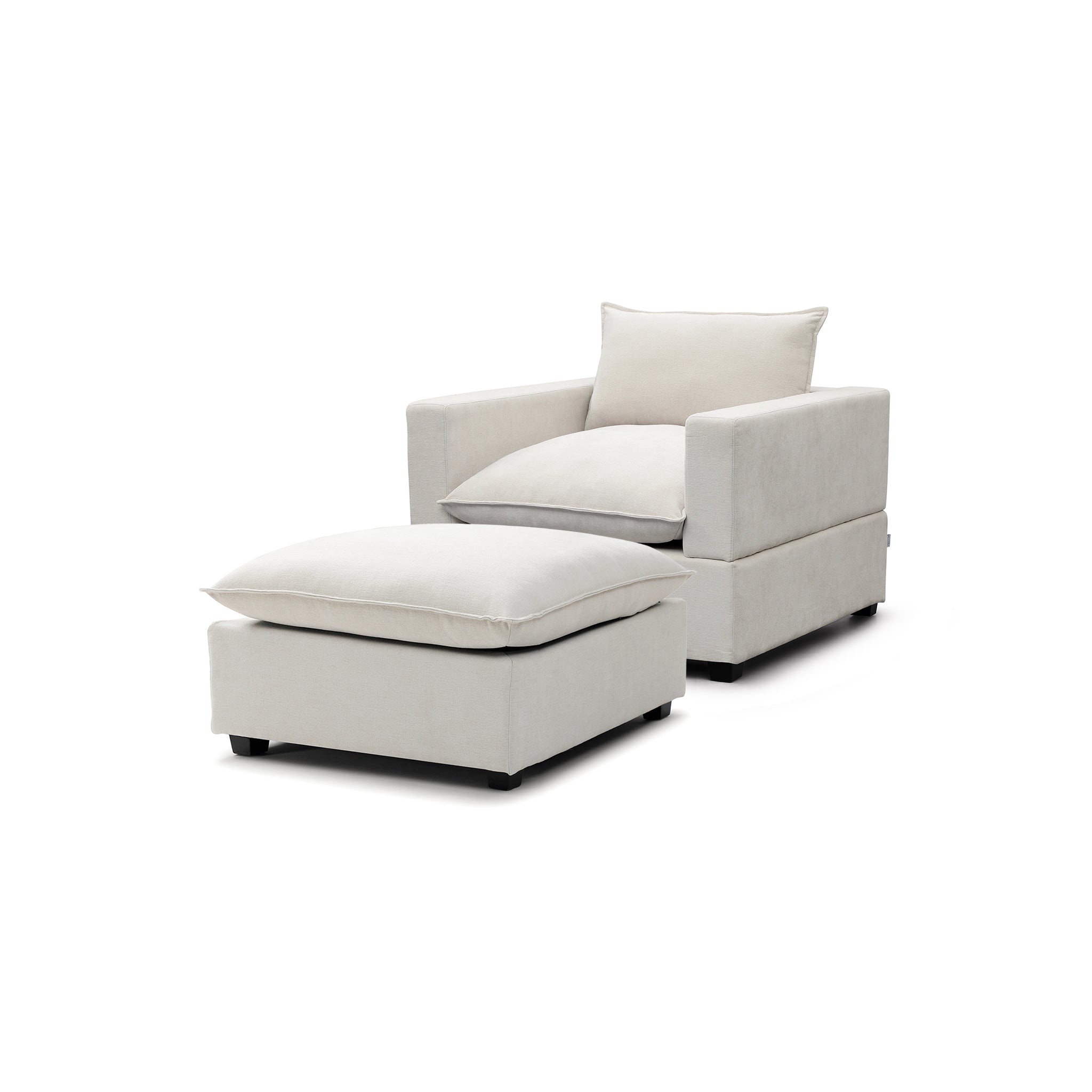 Luna Armchair + Ottoman Bundle