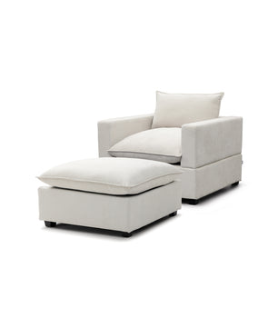 Luna Armchair + Ottoman Bundle