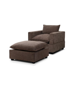Luna Armchair + Ottoman Bundle
