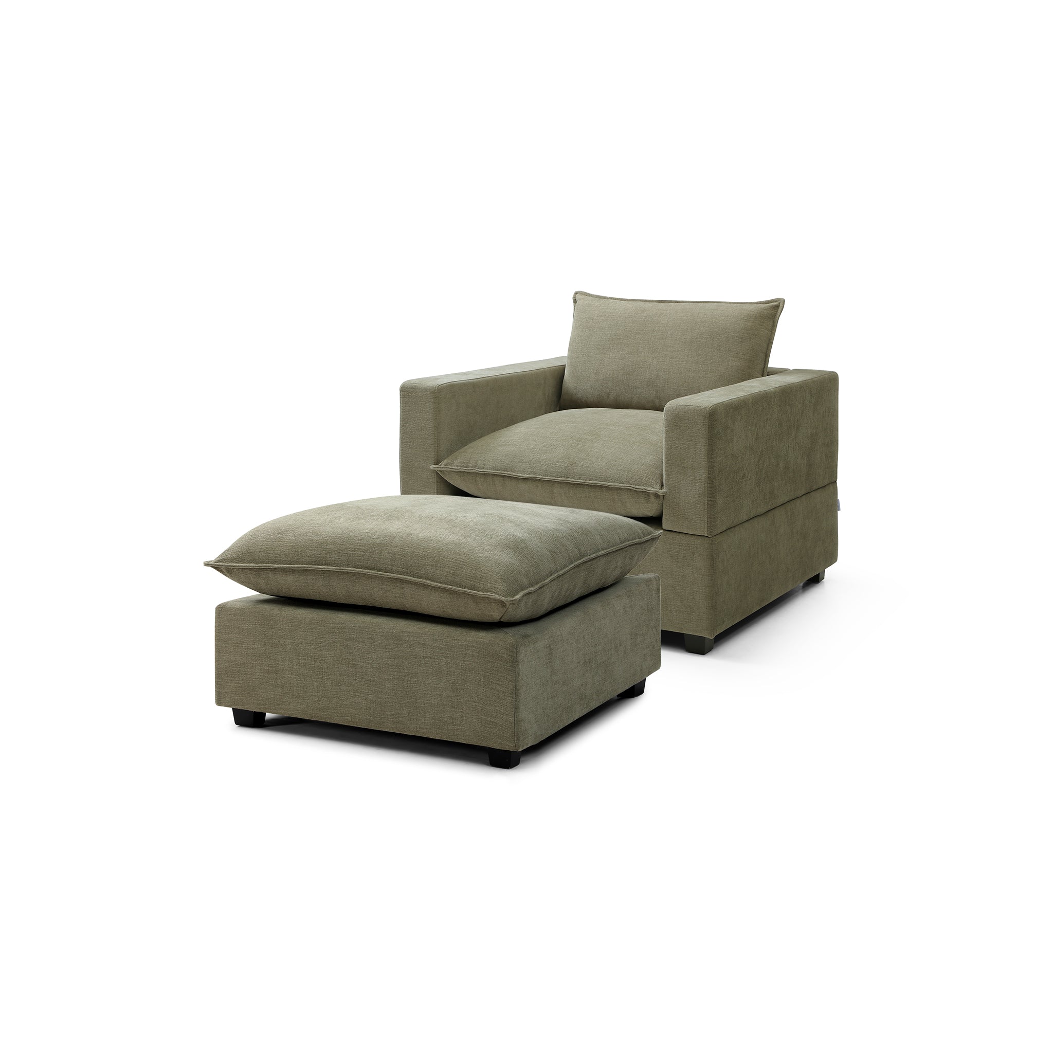 Luna Armchair + Ottoman Bundle