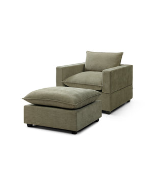Luna Armchair + Ottoman Bundle