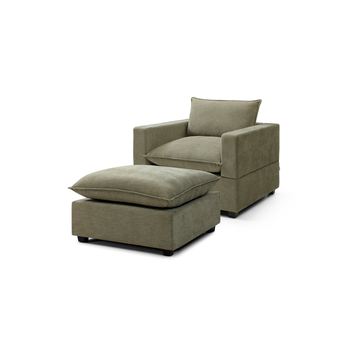 Luna Armchair + Ottoman Bundle