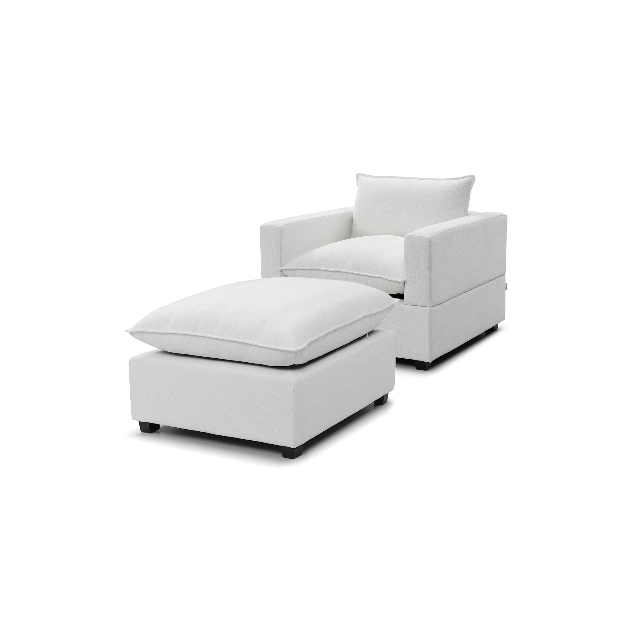 Luna Armchair + Ottoman Bundle