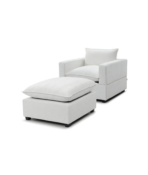 Luna Armchair + Ottoman Bundle