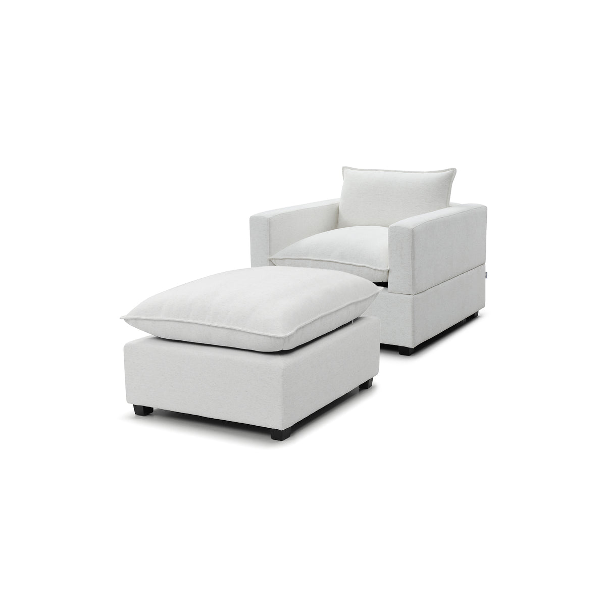 Luna Armchair + Ottoman Bundle