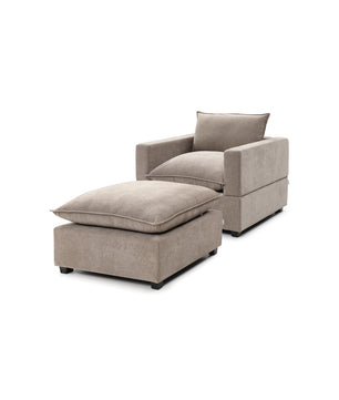 Luna Armchair + Ottoman Bundle