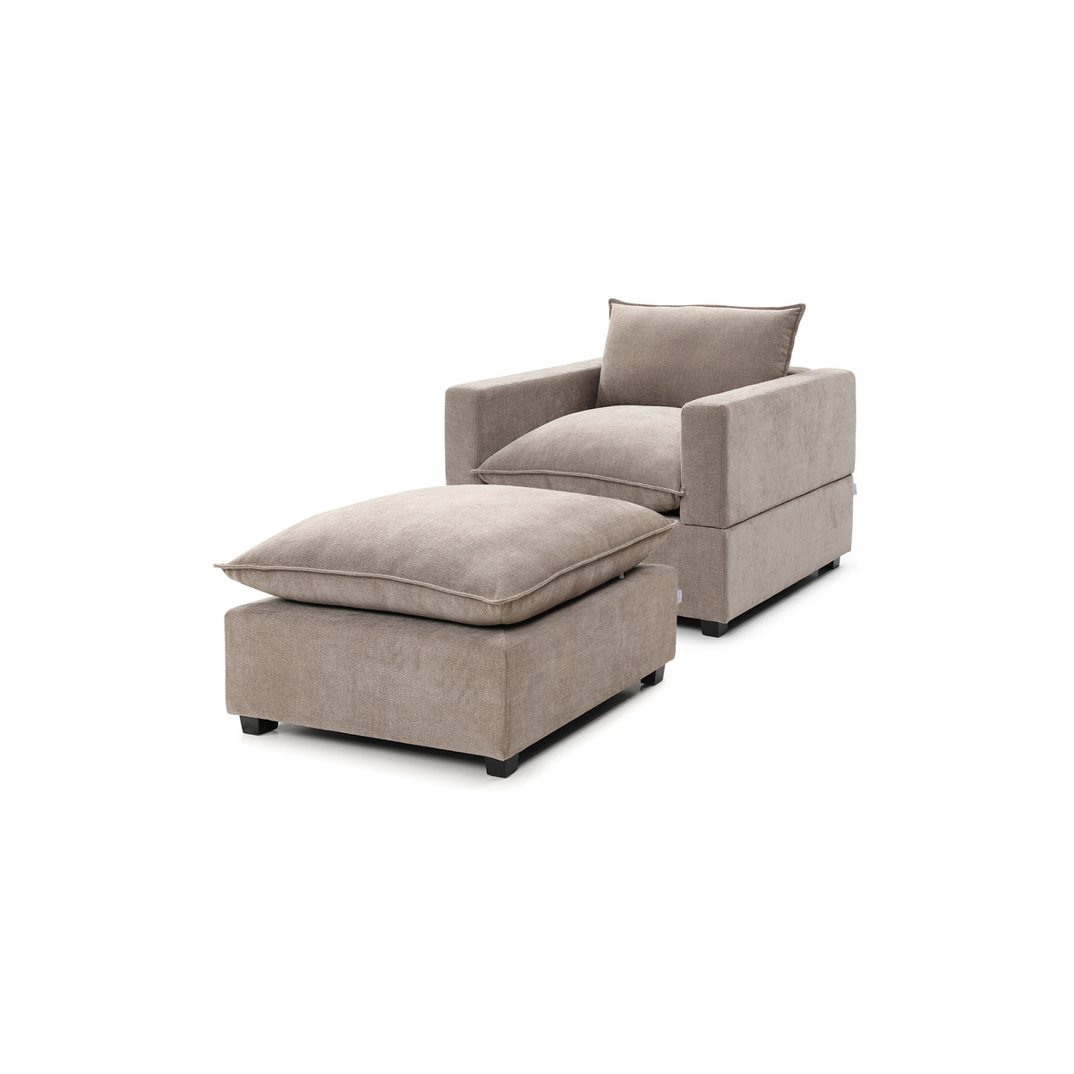 Luna Armchair + Ottoman Bundle