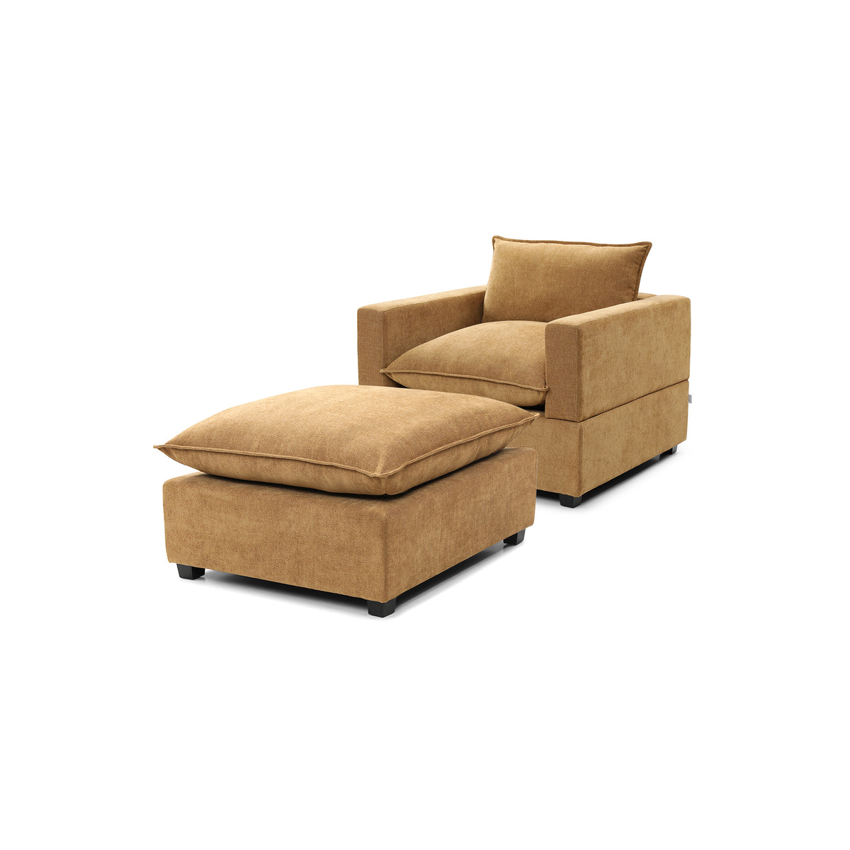 Luna Armchair + Ottoman Bundle