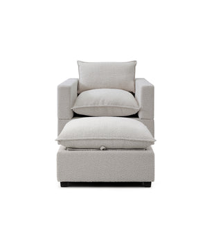Luna Armchair + Ottoman Bundle