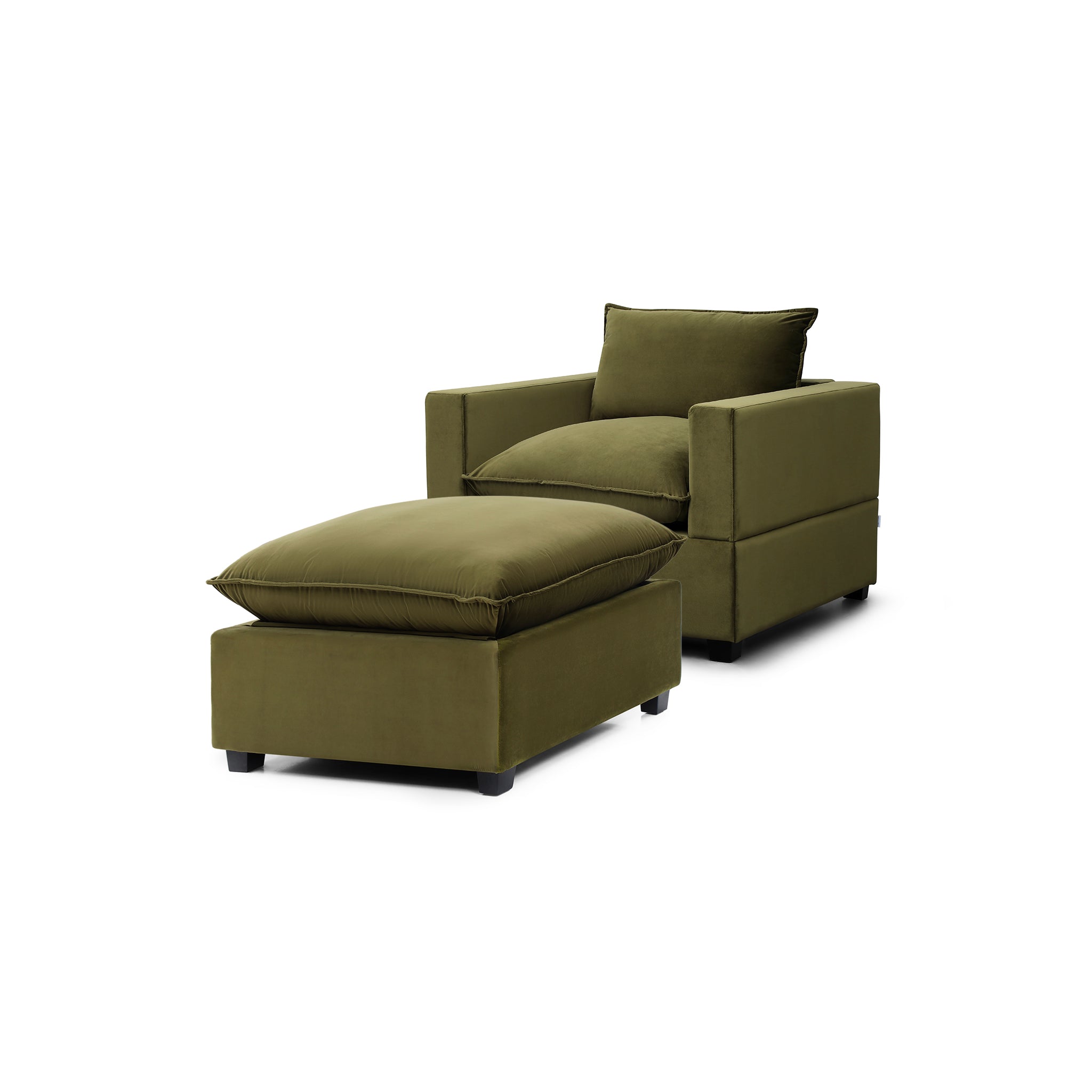 Luna Armchair + Ottoman Bundle