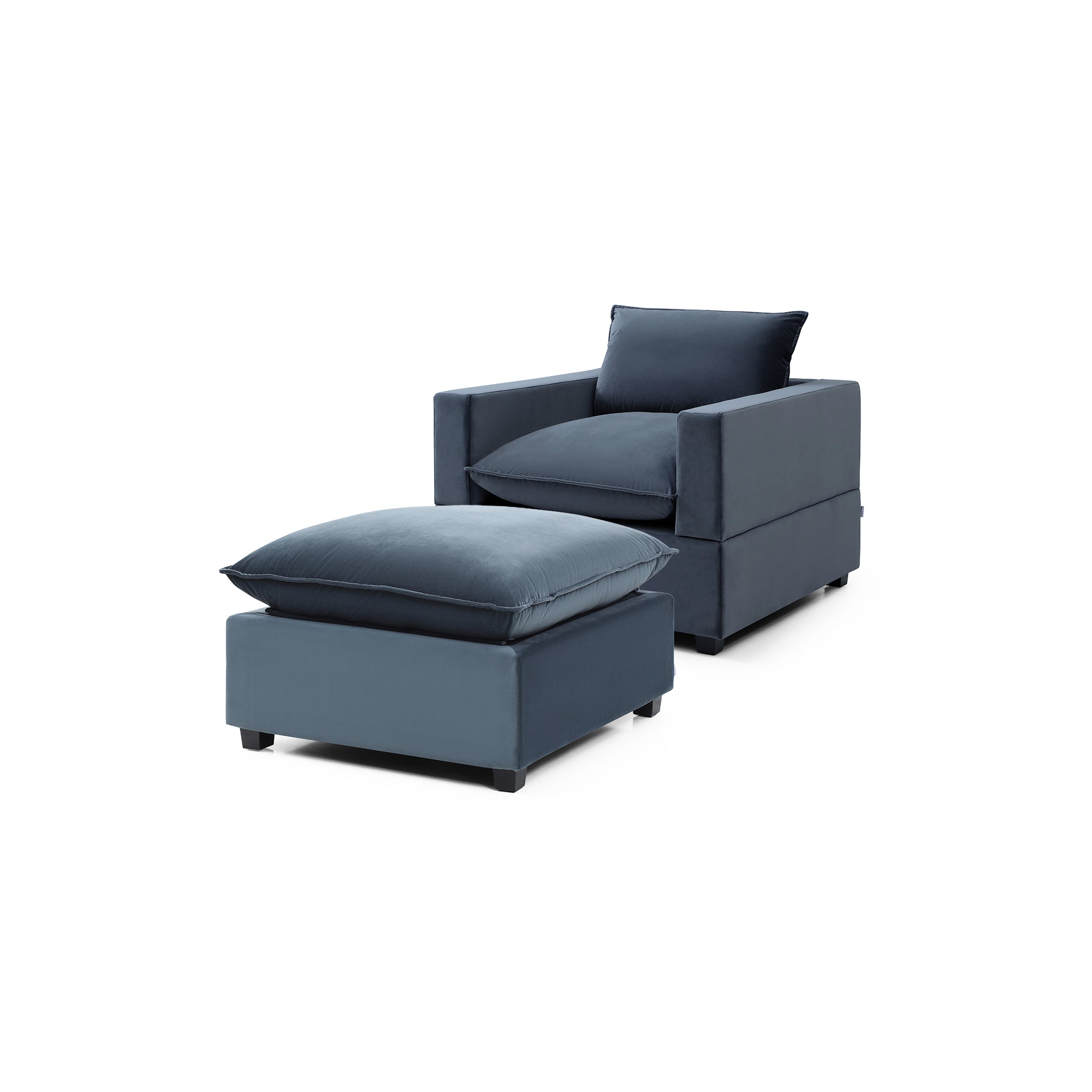 Luna Armchair + Ottoman Bundle