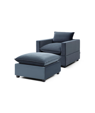 Luna Armchair + Ottoman Bundle
