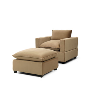 Luna Armchair + Ottoman Bundle