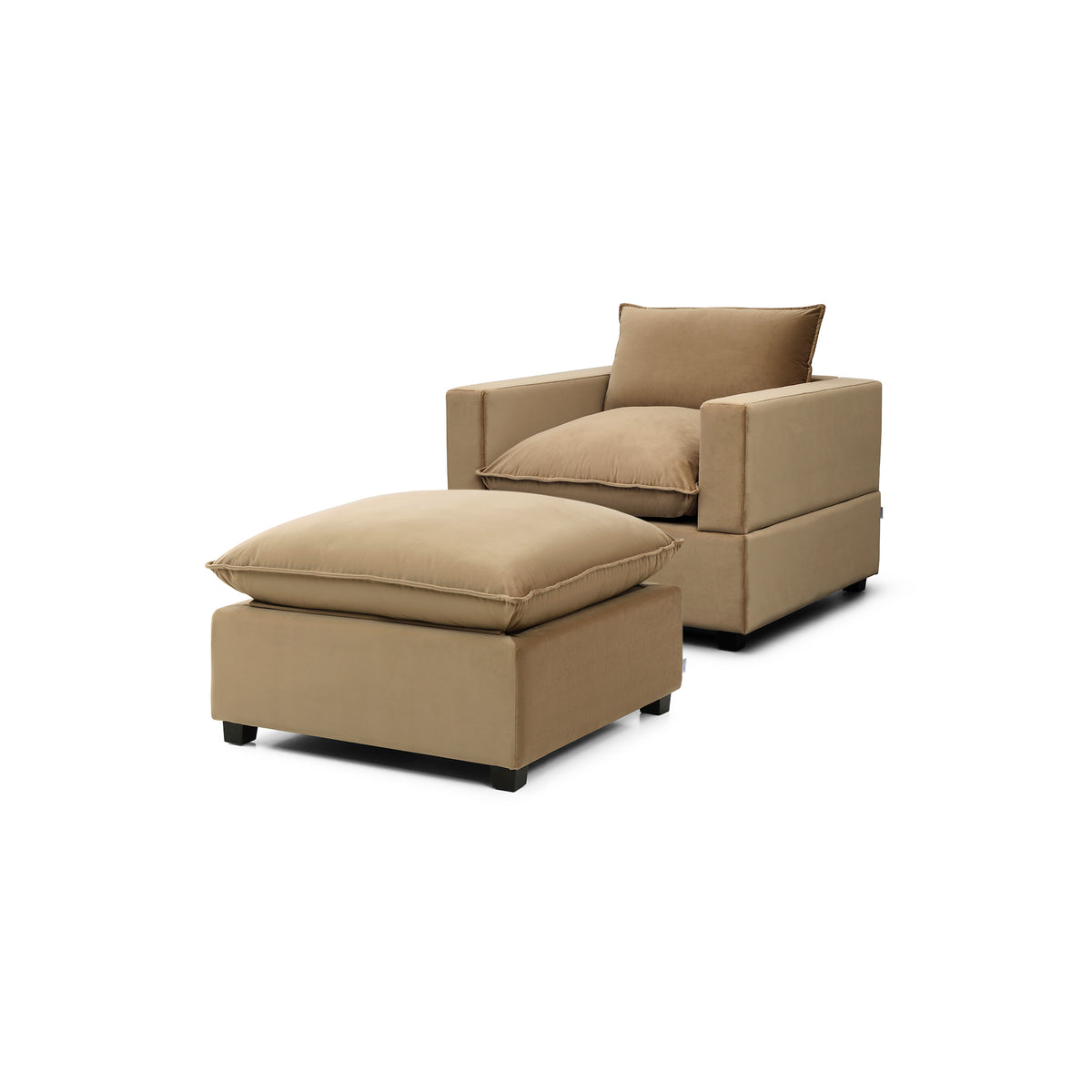 Luna Armchair + Ottoman Bundle
