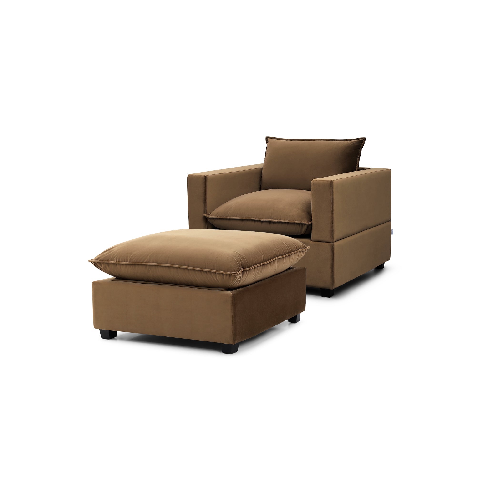 Luna Armchair + Ottoman Bundle