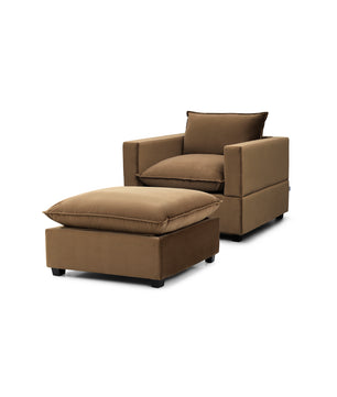 Luna Armchair + Ottoman Bundle