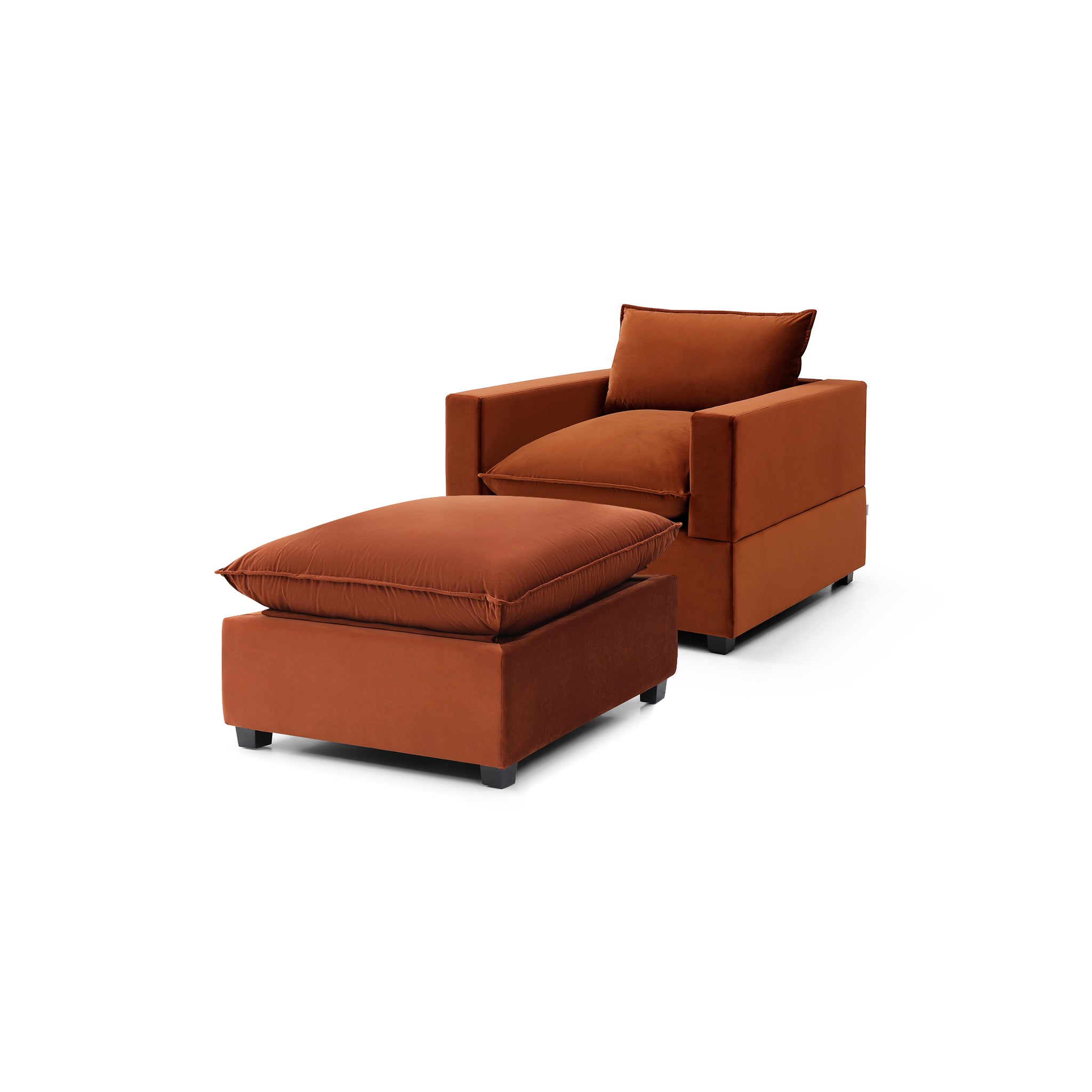 Luna Armchair + Ottoman Bundle