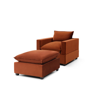Luna Armchair + Ottoman Bundle