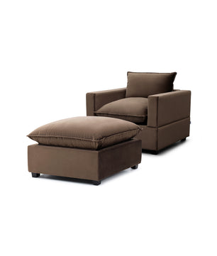 Luna Armchair + Ottoman Bundle