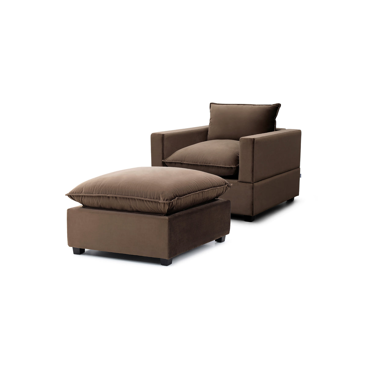Luna Armchair + Ottoman Bundle