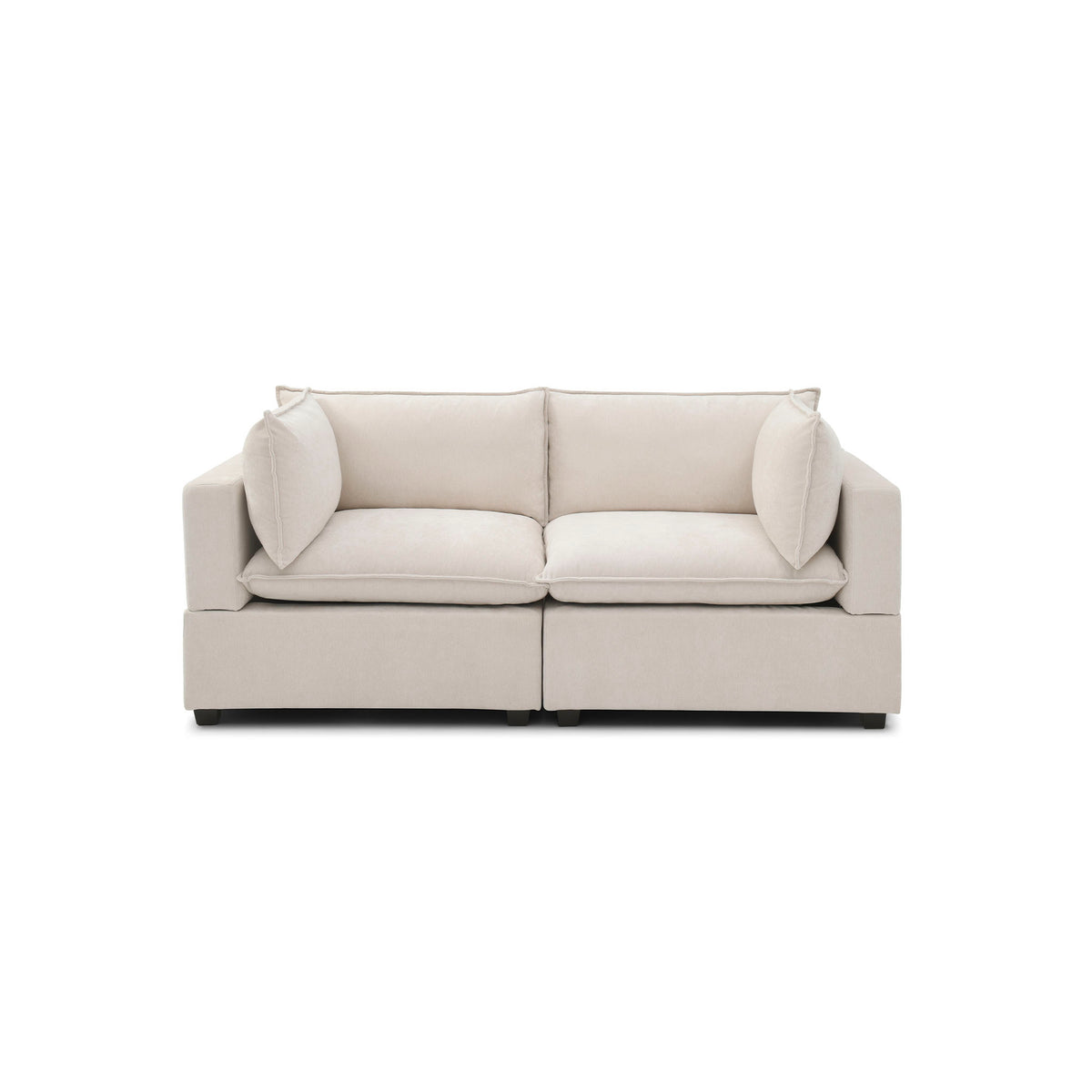 Luna Sofa 86" – Cream Chenille