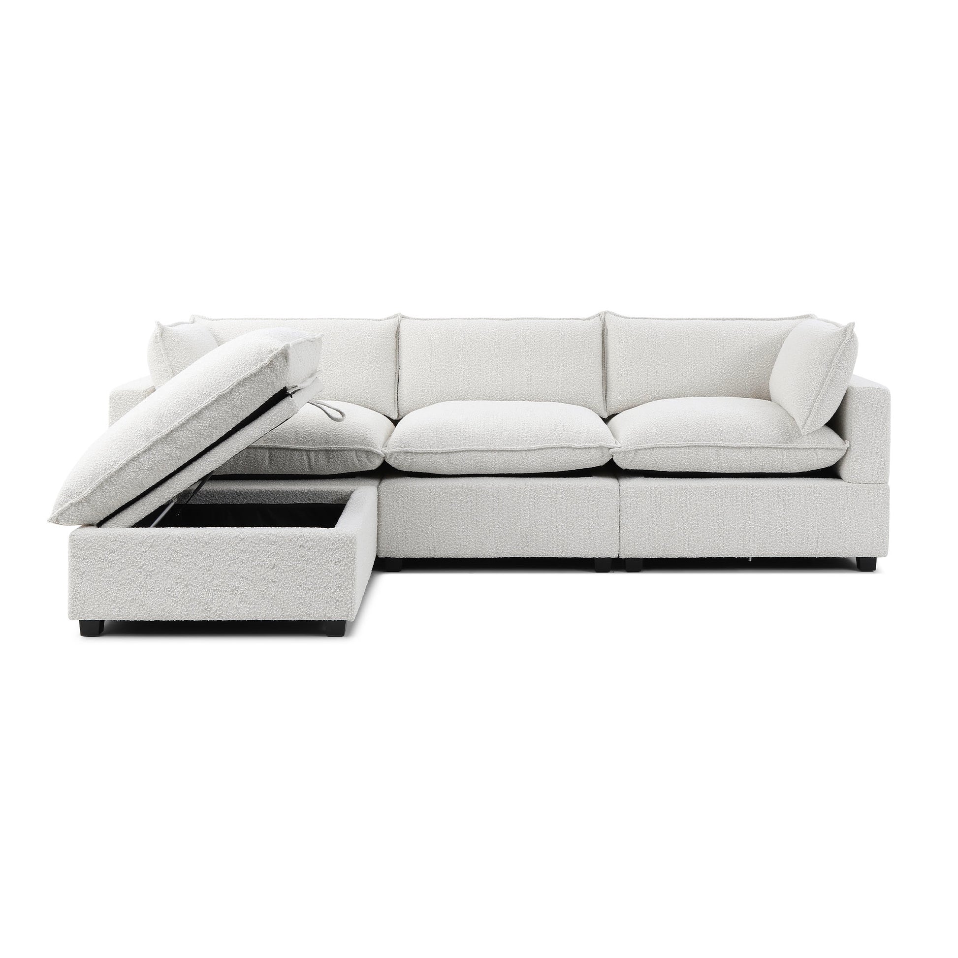 Luna Sofa 122" + Storage Ottoman