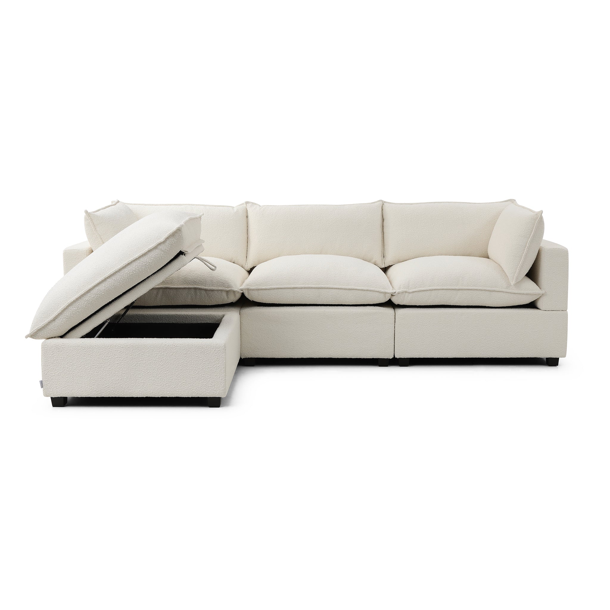Luna Sofa 122" + Storage Ottoman