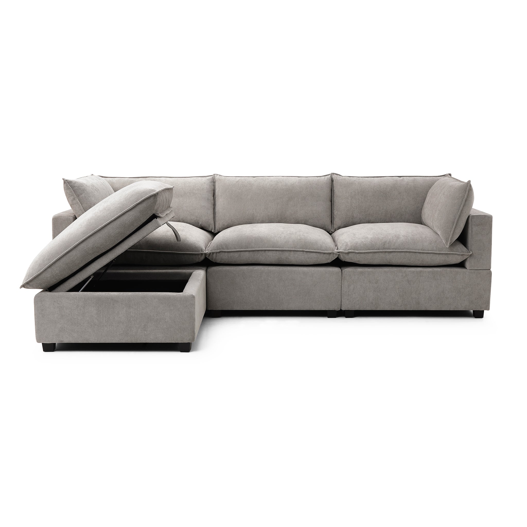 Luna Sofa 122" + Storage Ottoman