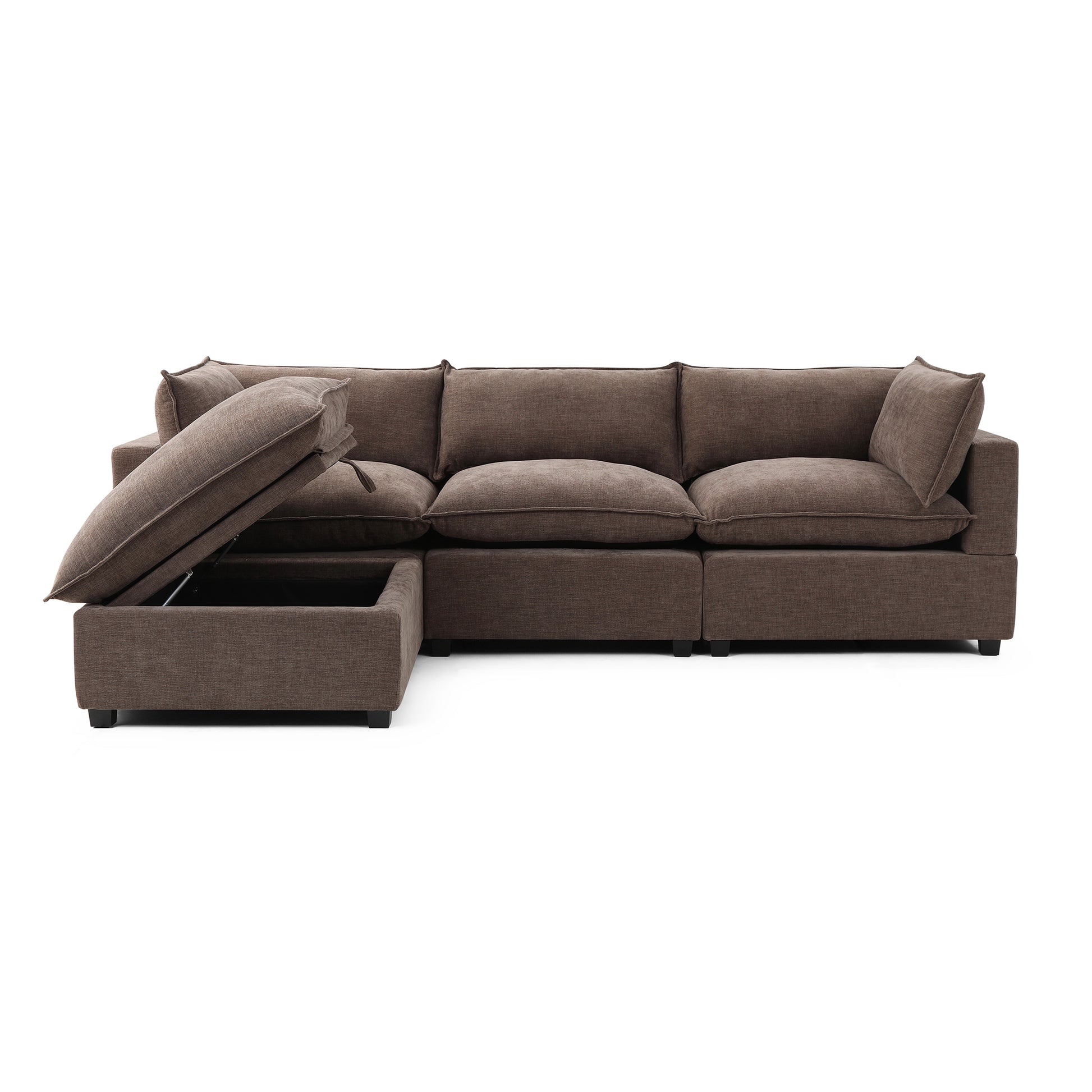 Luna Sofa 122" + Storage Ottoman