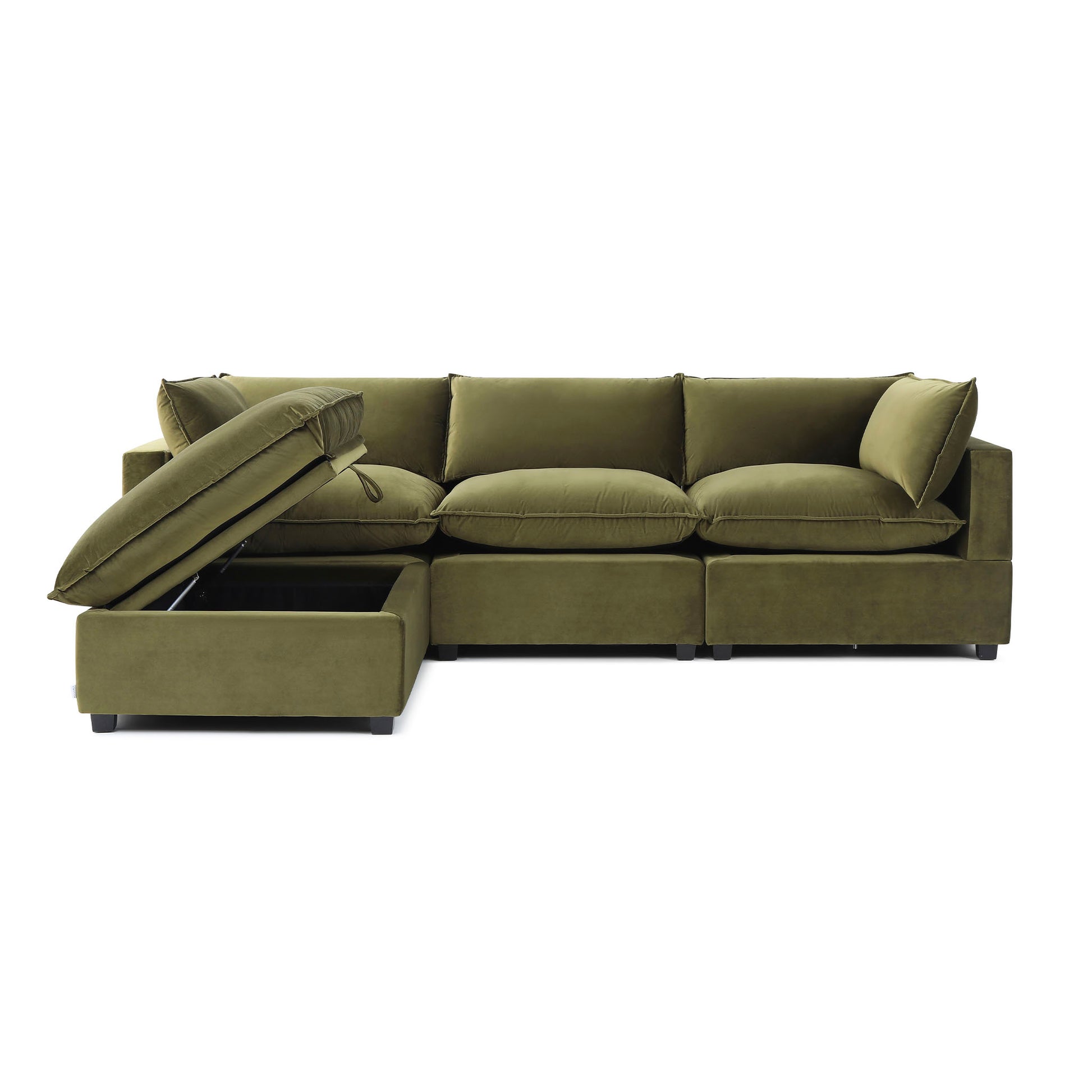 Luna Sofa 122" + Storage Ottoman