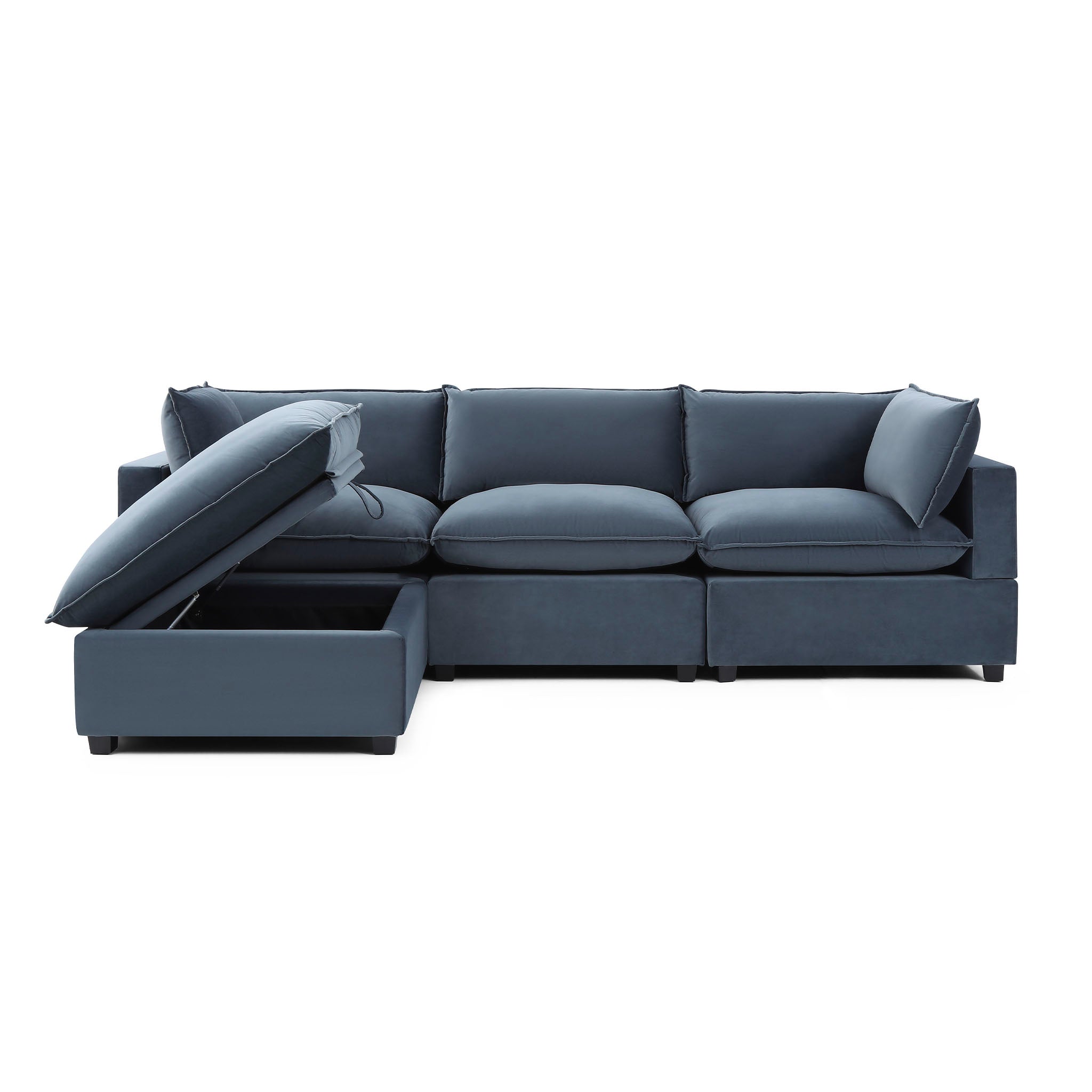 Luna Sofa 122" + Storage Ottoman
