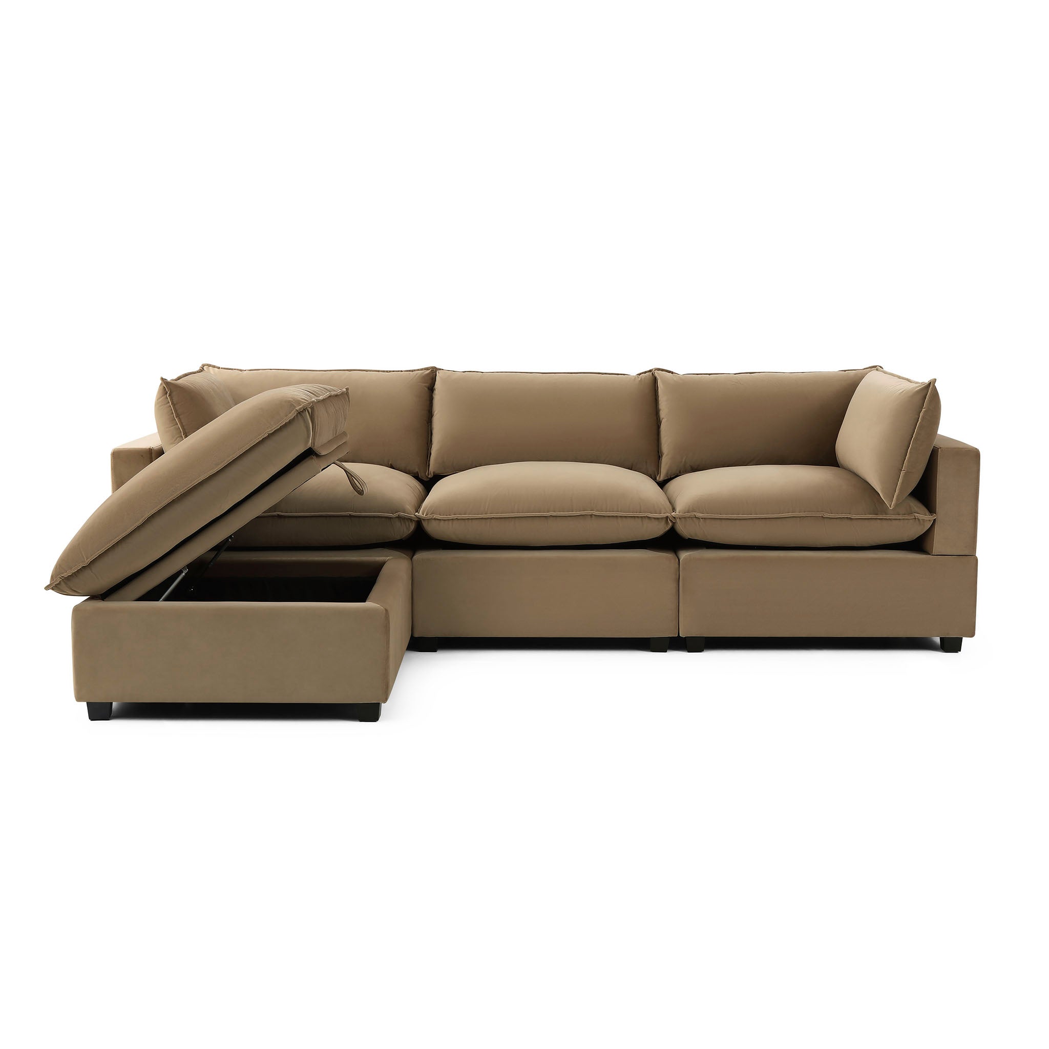 Luna Sofa 122" + Storage Ottoman