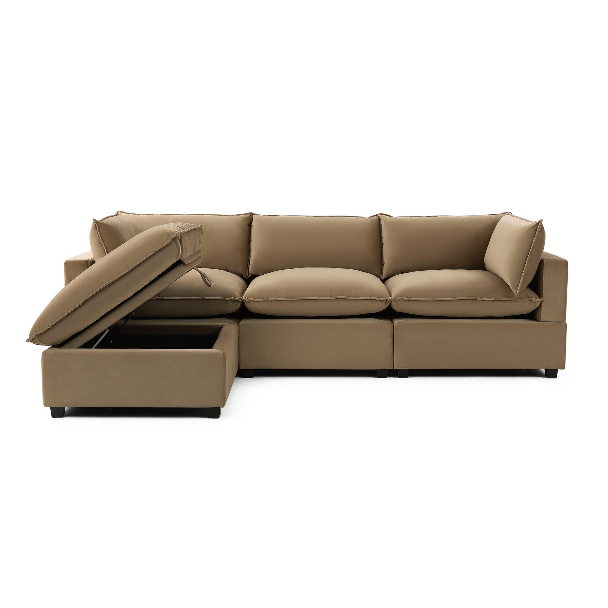 Luna Sofa 122" + Storage Ottoman