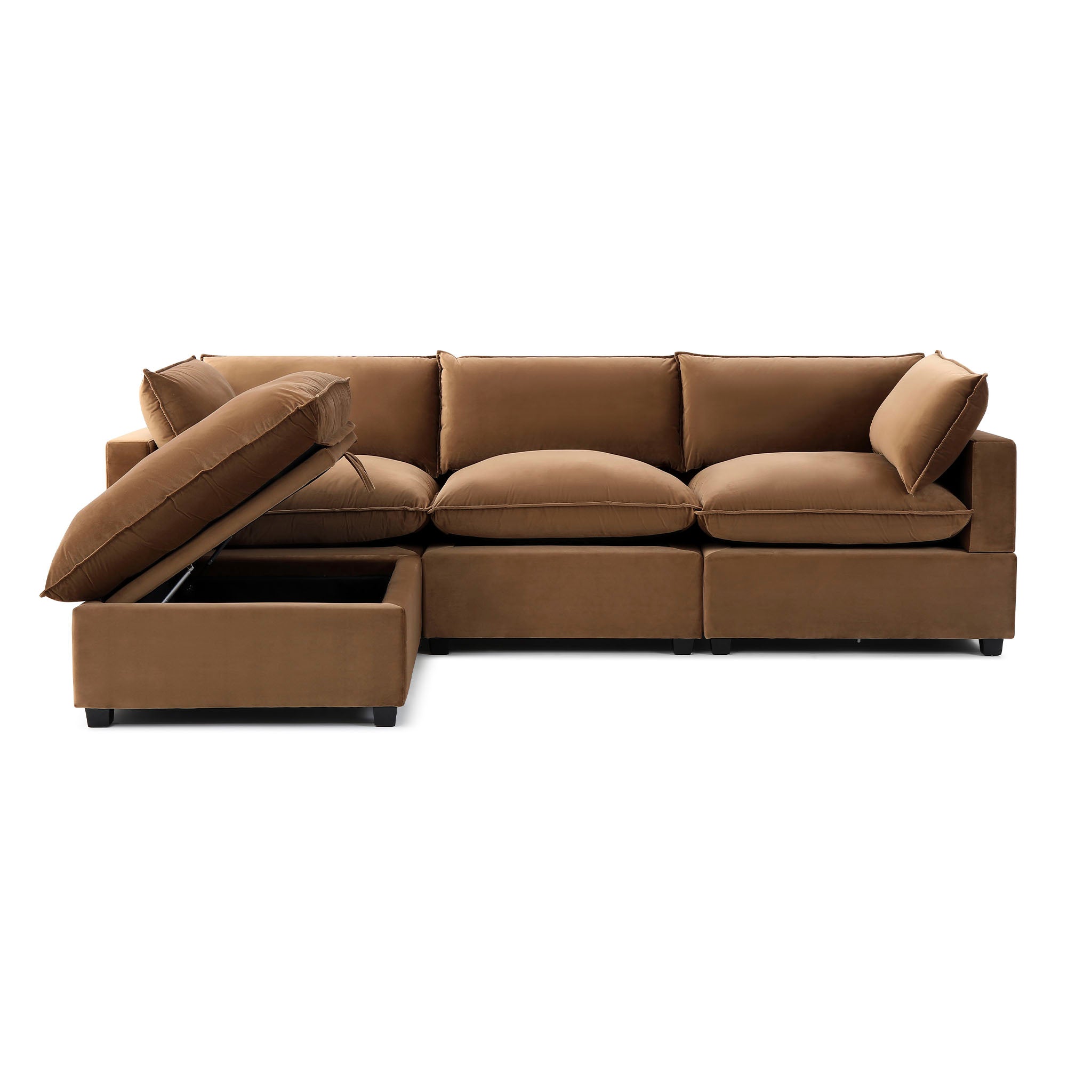 Luna Sofa 122" + Storage Ottoman