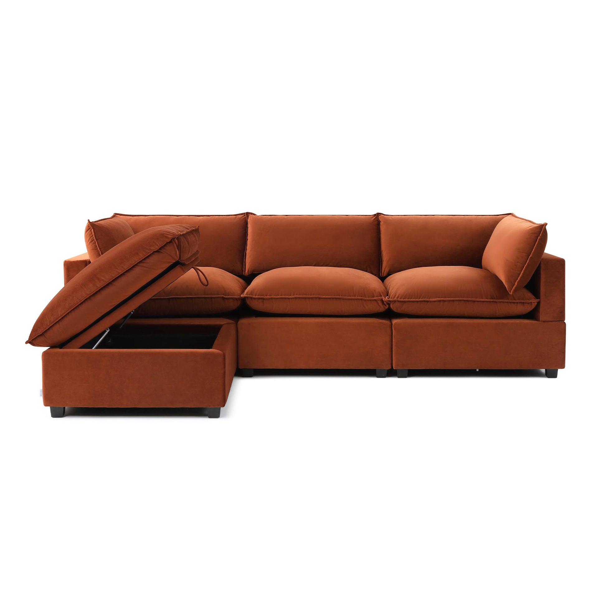 Luna Sofa 122" + Storage Ottoman