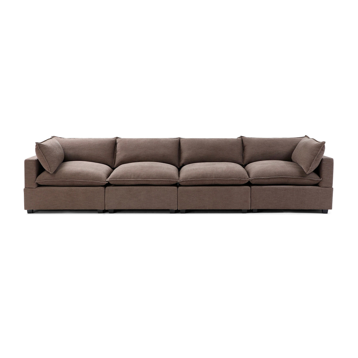 Luna 4 Seater – Mocha Brown Performance Linen