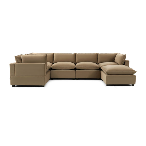 Luna Grand Corner + Ottoman Modular Sectional - Cloud-Soft