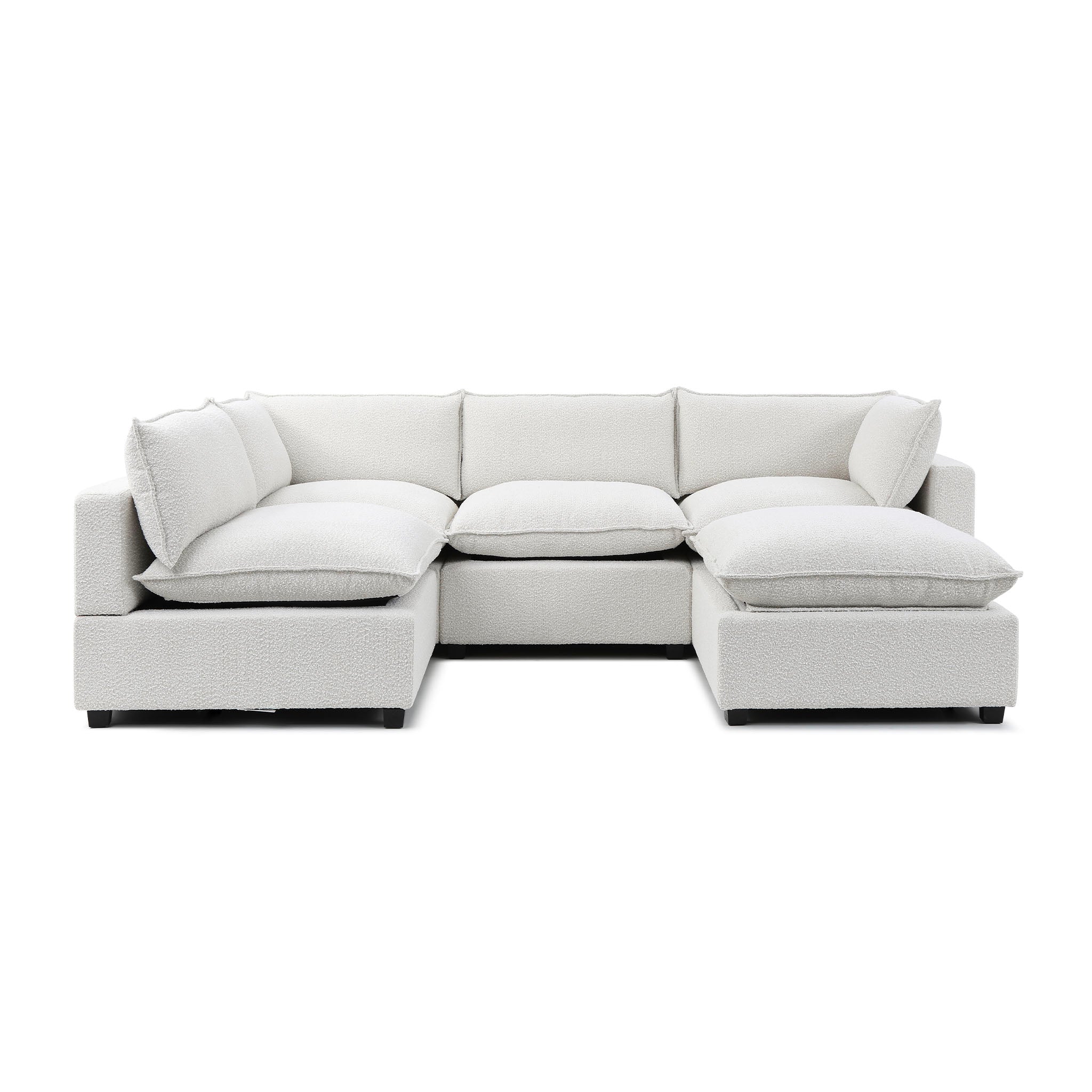 Luna L Shape + Ottoman