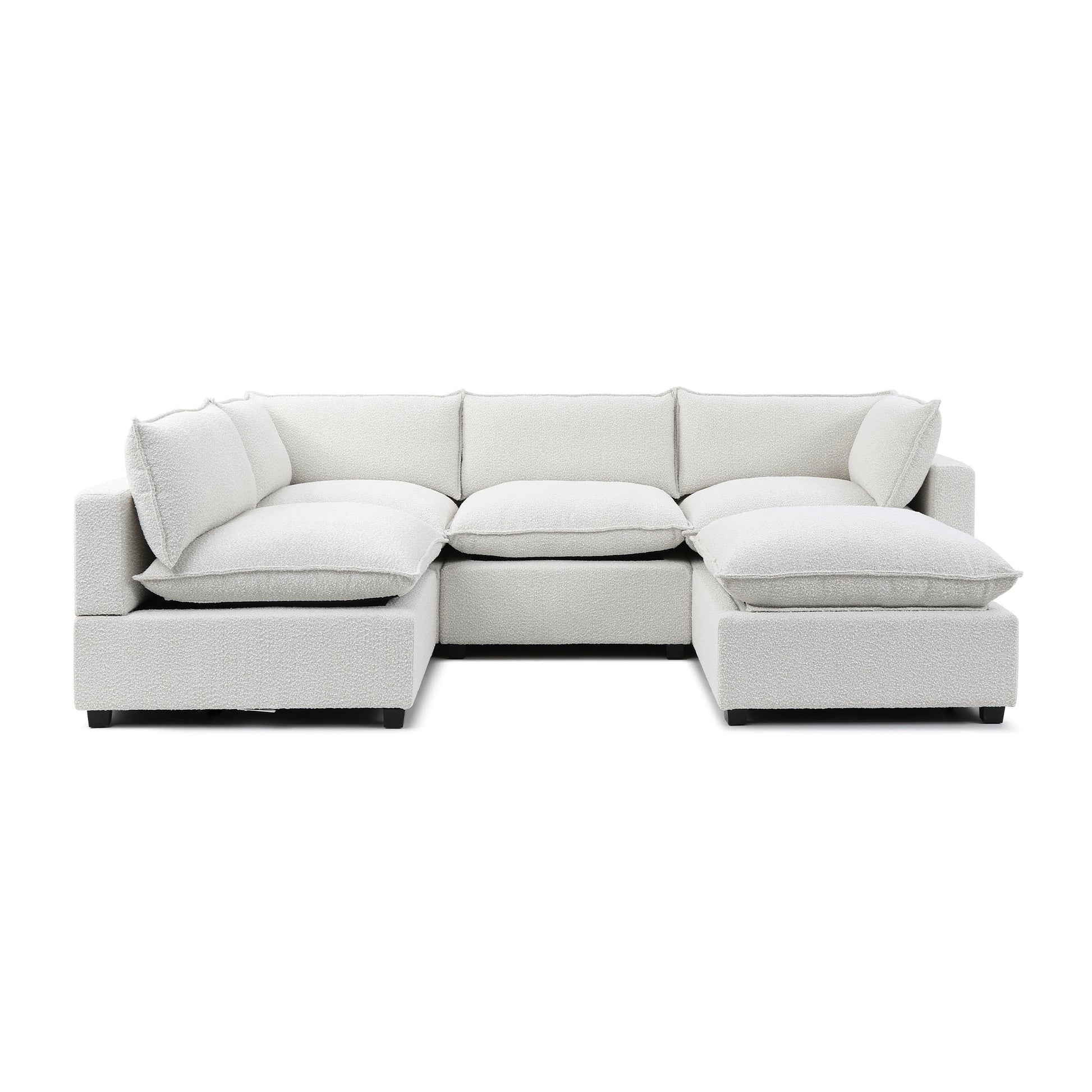 Luna L Shape + Ottoman